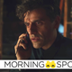 Oscar Isaac answers his phone in confusion in a scene from Moon Knight.